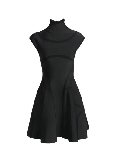 Alexander McQueen Volume Fit & Flare Mini Dress | Thumbnail 1 Alexander McQueen Volume Fit & Flare Mini Dress | Thumbnail 1