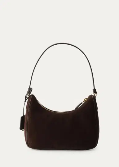 Prada Re-Edition 2005 Mini Nubuck & Saffiano Leather Shoulder Bag | Thumbnail 2 Prada Re-Edition 2005 Mini Nubuck & Saffiano Leather Shoulder Bag | Thumbnail 2