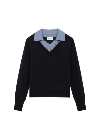 WE-AR4 The Dickie Layered Knit Sweater | Thumbnail 1 WE-AR4 The Dickie Layered Knit Sweater | Thumbnail 1