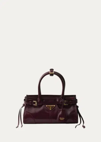 Prada Bonnie Mini Leather Top-Handle Bag | Thumbnail 6 Prada Bonnie Mini Leather Top-Handle Bag | Thumbnail 6