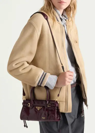 Prada Bonnie Mini Leather Top-Handle Bag | Thumbnail 7 Prada Bonnie Mini Leather Top-Handle Bag | Thumbnail 7