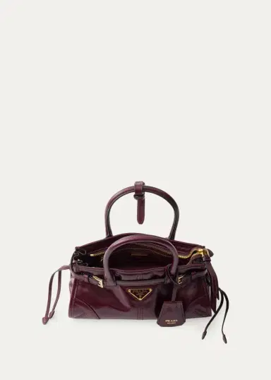 Prada Bonnie Mini Leather Top-Handle Bag | Thumbnail 9 Prada Bonnie Mini Leather Top-Handle Bag | Thumbnail 9