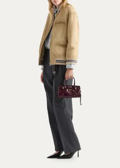 Prada Bonnie Mini Leather Top-Handle Bag | Thumbnail 10 Prada Bonnie Mini Leather Top-Handle Bag | Thumbnail 10