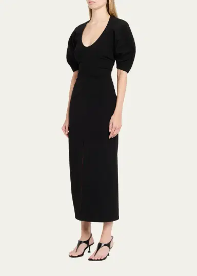 Proenza Schouler Clarissa Dress in Bi-Stretch Cotton Nylon | Thumbnail 4 Proenza Schouler Clarissa Dress in Bi-Stretch Cotton Nylon | Thumbnail 4