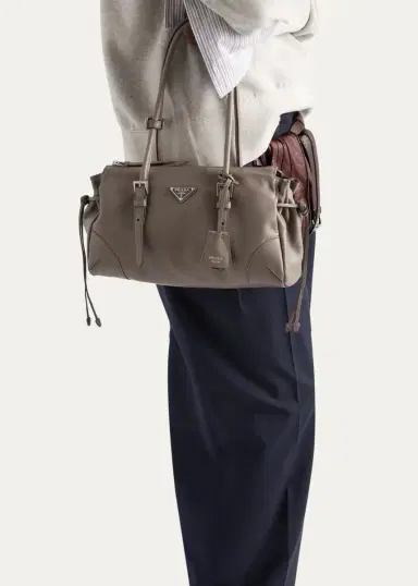 Prada Karin Medium Antiqued Leather Tote Bag | Thumbnail 2 Prada Karin Medium Antiqued Leather Tote Bag | Thumbnail 2