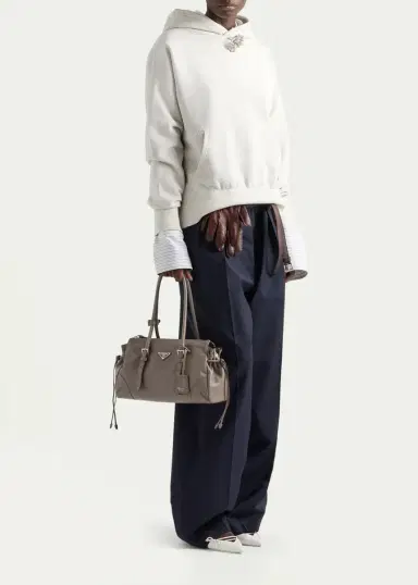 Prada Karin Medium Antiqued Leather Tote Bag | Thumbnail 4 Prada Karin Medium Antiqued Leather Tote Bag | Thumbnail 4
