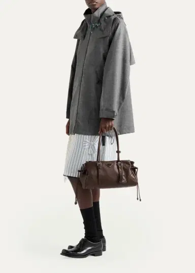 Prada Karin Medium Antiqued Leather Tote Bag | Thumbnail 9 Prada Karin Medium Antiqued Leather Tote Bag | Thumbnail 9