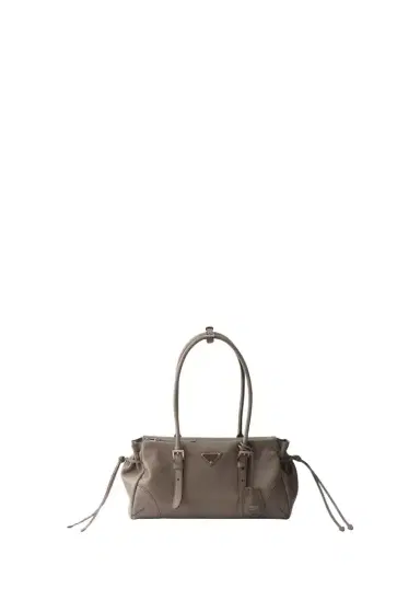 Prada Karin Medium Antiqued Leather Tote Bag | Thumbnail 1 Prada Karin Medium Antiqued Leather Tote Bag | Thumbnail 1