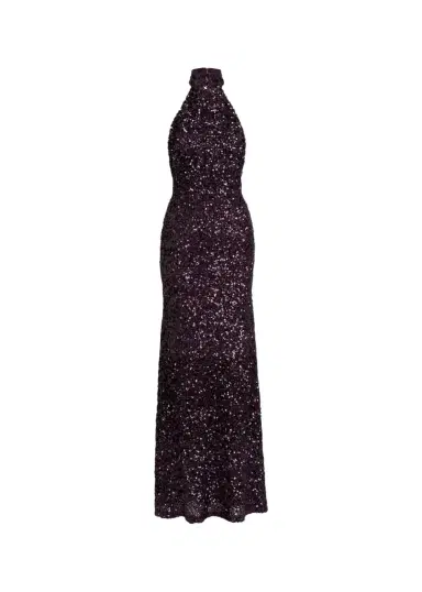 Silvia Tcherassi Dido Sequined Halter Trumpet Gown | Thumbnail 1 Silvia Tcherassi Dido Sequined Halter Trumpet Gown | Thumbnail 1