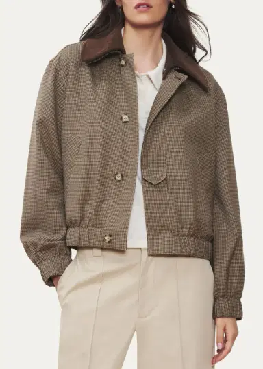 WE-AR4 The Oxford Houndstooth Bomber Jacket | Thumbnail 4 WE-AR4 The Oxford Houndstooth Bomber Jacket | Thumbnail 4