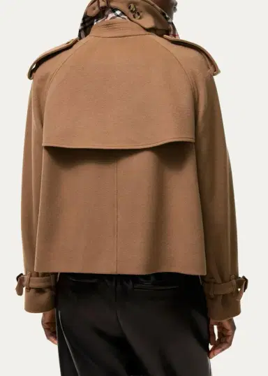 Burberry Mayfair Cropped Cashmere Trench Jacket | Thumbnail 2 Burberry Mayfair Cropped Cashmere Trench Jacket | Thumbnail 2