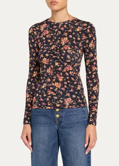 Ulla Johnson Neri Long-Sleeve Jersey Top | Thumbnail 4 Ulla Johnson Neri Long-Sleeve Jersey Top | Thumbnail 4