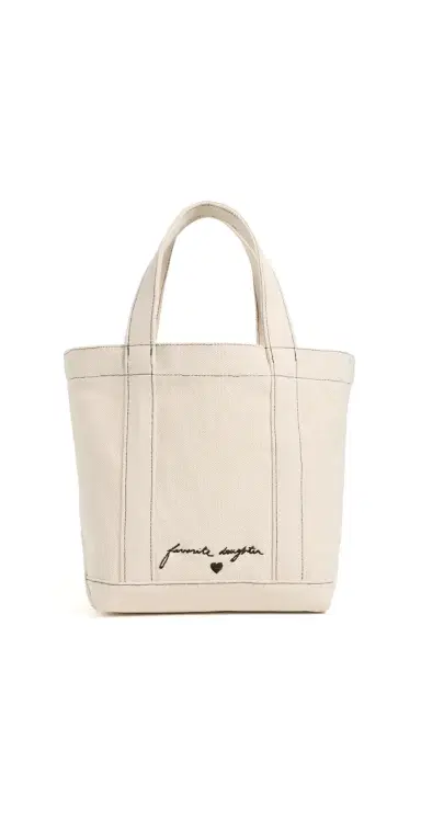 Favorite Daughter The Canvas Minnie Tote Natural/Brown One Size | Thumbnail 1 Favorite Daughter The Canvas Minnie Tote Natural/Brown One Size | Thumbnail 1