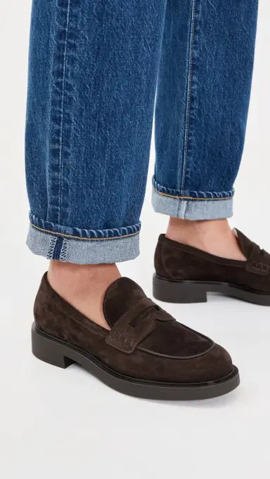 Gianvito Rossi Suede Loafers Moka | Thumbnail 3 Gianvito Rossi Suede Loafers Moka | Thumbnail 3