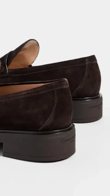 Gianvito Rossi Suede Loafers Moka | Thumbnail 4 Gianvito Rossi Suede Loafers Moka | Thumbnail 4