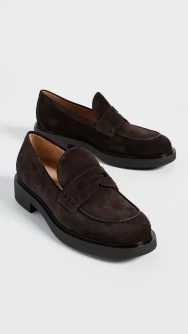 Gianvito Rossi Suede Loafers Moka | Thumbnail 5 Gianvito Rossi Suede Loafers Moka | Thumbnail 5