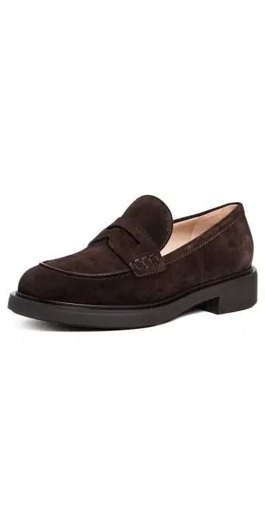 Gianvito Rossi Suede Loafers Moka | Thumbnail 1 Gianvito Rossi Suede Loafers Moka | Thumbnail 1
