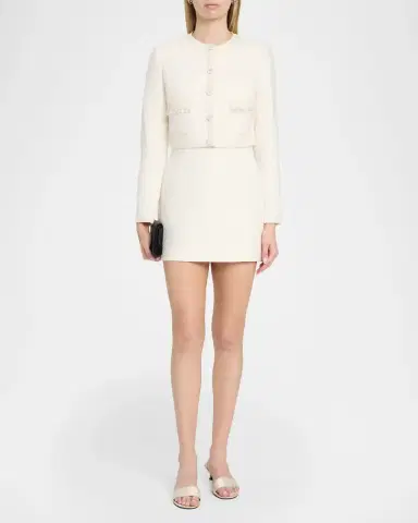 LoveShackFancy Alphie Bouclé Tweed Jacket | Thumbnail 2 LoveShackFancy Alphie Bouclé Tweed Jacket | Thumbnail 2