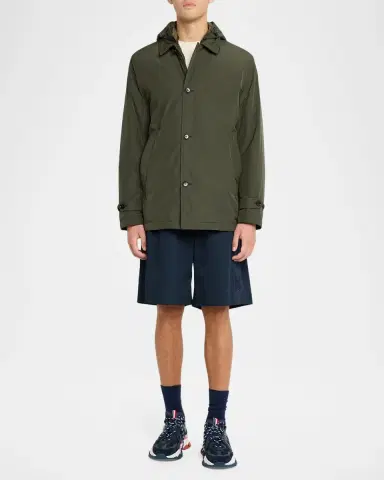 Moncler Men's Evrine Short Hooded Down Parka | Thumbnail 2 Moncler Men's Evrine Short Hooded Down Parka | Thumbnail 2