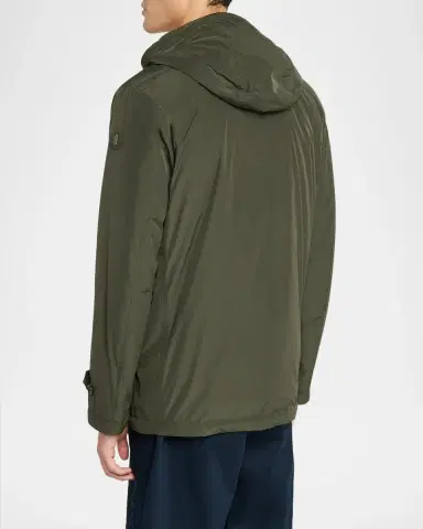 Moncler Men's Evrine Short Hooded Down Parka | Thumbnail 3 Moncler Men's Evrine Short Hooded Down Parka | Thumbnail 3
