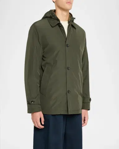 Moncler Men's Evrine Short Hooded Down Parka | Thumbnail 4 Moncler Men's Evrine Short Hooded Down Parka | Thumbnail 4