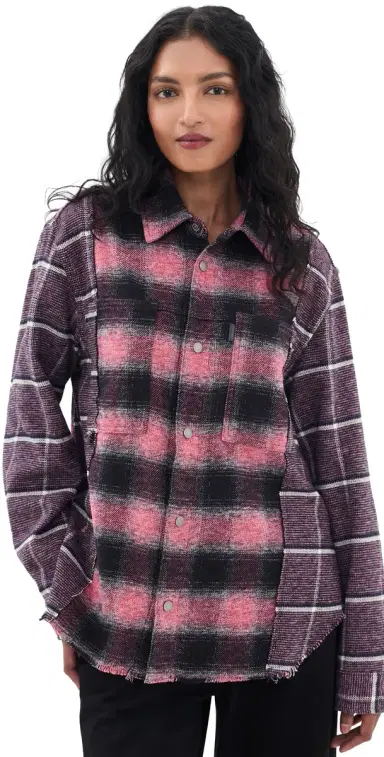 Haikure Arno Double Check Button Down Shirt | Thumbnail 1 Haikure Arno Double Check Button Down Shirt | Thumbnail 1