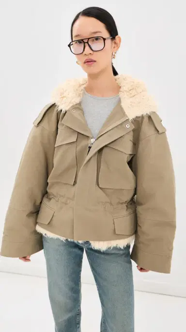 Marc Jacobs Cropped Cargo Parka Utility Khaki | Thumbnail 2 Marc Jacobs Cropped Cargo Parka Utility Khaki | Thumbnail 2