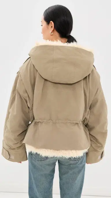 Marc Jacobs Cropped Cargo Parka Utility Khaki | Thumbnail 3 Marc Jacobs Cropped Cargo Parka Utility Khaki | Thumbnail 3