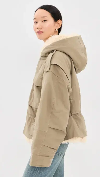 Marc Jacobs Cropped Cargo Parka Utility Khaki | Thumbnail 4 Marc Jacobs Cropped Cargo Parka Utility Khaki | Thumbnail 4