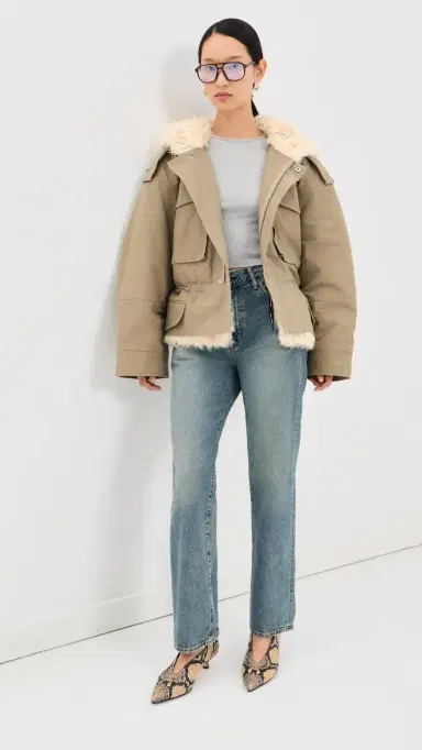 Marc Jacobs Cropped Cargo Parka Utility Khaki | Thumbnail 5 Marc Jacobs Cropped Cargo Parka Utility Khaki | Thumbnail 5