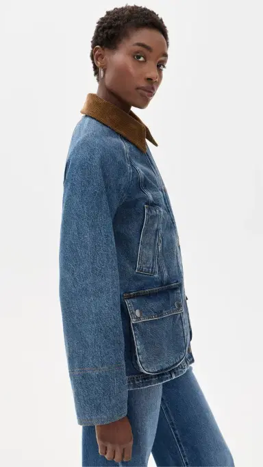 Barbour Denim Modern Beadnell Casual Jacket Mid Blue Denim/Classic | Thumbnail 4 Barbour Denim Modern Beadnell Casual Jacket Mid Blue Denim/Classic | Thumbnail 4