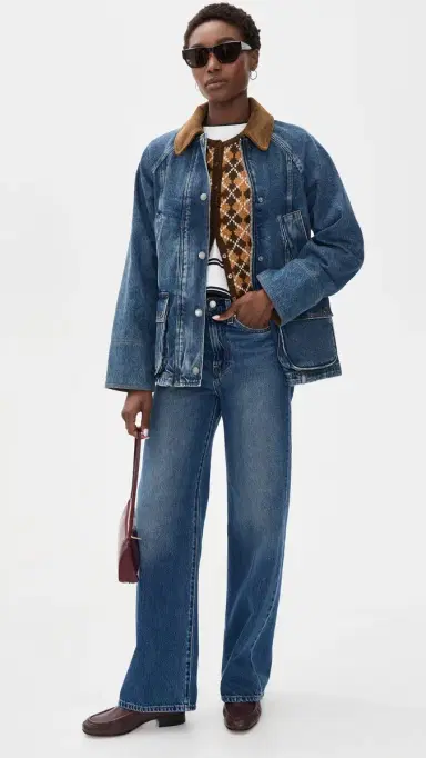 Barbour Denim Modern Beadnell Casual Jacket Mid Blue Denim/Classic | Thumbnail 5 Barbour Denim Modern Beadnell Casual Jacket Mid Blue Denim/Classic | Thumbnail 5