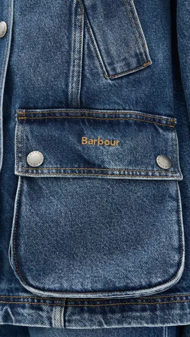 Barbour Denim Modern Beadnell Casual Jacket Mid Blue Denim/Classic | Thumbnail 6 Barbour Denim Modern Beadnell Casual Jacket Mid Blue Denim/Classic | Thumbnail 6