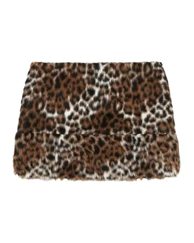 Marc Jacobs Faux Fur Leopard Mini Skirt | Thumbnail 1 Marc Jacobs Faux Fur Leopard Mini Skirt | Thumbnail 1
