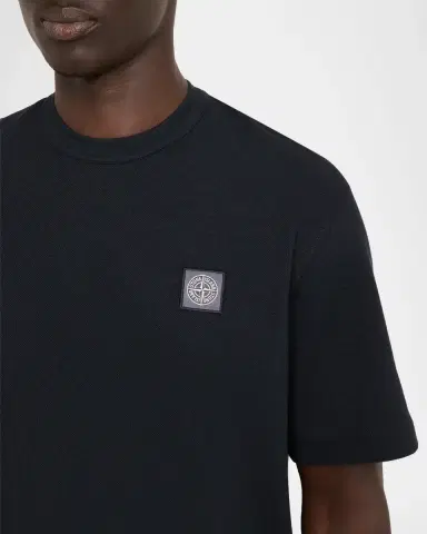 Stone Island Men's Cotton Compass Label Crewneck T-Shirt | Thumbnail 7 Stone Island Men's Cotton Compass Label Crewneck T-Shirt | Thumbnail 7