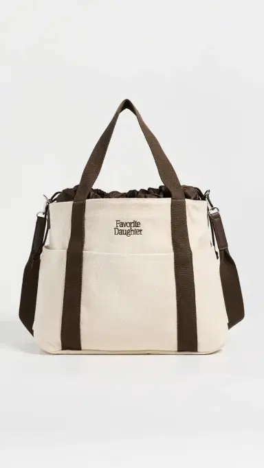 Favorite Daughter The Morgan Tote Natural/Brown One Size | Thumbnail 2 Favorite Daughter The Morgan Tote Natural/Brown One Size | Thumbnail 2