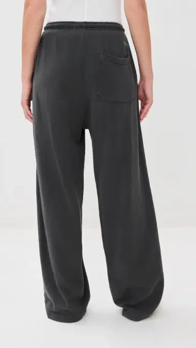 The Elder Statesman Daily Wide Leg Sweatpants Coal | Thumbnail 3 The Elder Statesman Daily Wide Leg Sweatpants Coal | Thumbnail 3