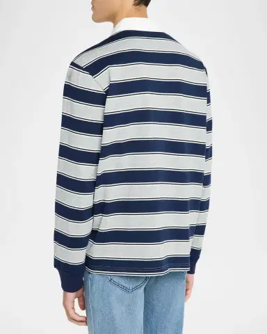 Joe's Jeans Men's Cotton Stripe Rugby Shirt | Thumbnail 3 Joe's Jeans Men's Cotton Stripe Rugby Shirt | Thumbnail 3