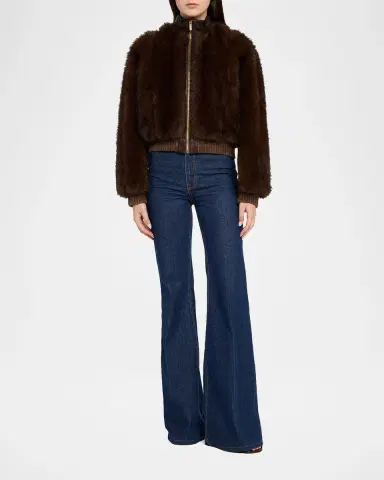Zimmermann Valiant Faux Fur Bomber Jacket | Thumbnail 2 Zimmermann Valiant Faux Fur Bomber Jacket | Thumbnail 2
