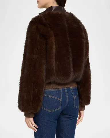 Zimmermann Valiant Faux Fur Bomber Jacket | Thumbnail 3 Zimmermann Valiant Faux Fur Bomber Jacket | Thumbnail 3