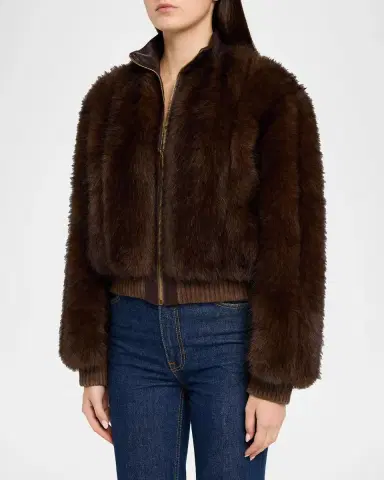 Zimmermann Valiant Faux Fur Bomber Jacket | Thumbnail 4 Zimmermann Valiant Faux Fur Bomber Jacket | Thumbnail 4