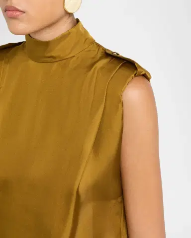 Zimmermann Sleeveless Tuck Satin Top | Thumbnail 5 Zimmermann Sleeveless Tuck Satin Top | Thumbnail 5