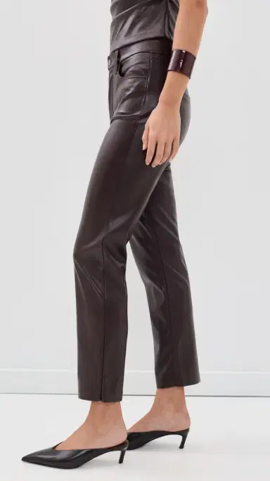 Joe's Jeans The Lyra Slim Ankle Vegan Leather Pants Cabernet | Thumbnail 4 Joe's Jeans The Lyra Slim Ankle Vegan Leather Pants Cabernet | Thumbnail 4