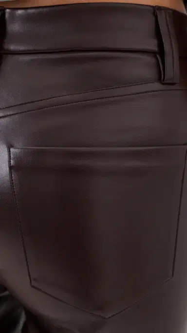Joe's Jeans The Lyra Slim Ankle Vegan Leather Pants Cabernet | Thumbnail 6 Joe's Jeans The Lyra Slim Ankle Vegan Leather Pants Cabernet | Thumbnail 6