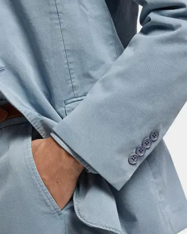 Ralph Lauren Purple Label Men's Kent Linen-Silk Suit Jacket | Thumbnail 6 Ralph Lauren Purple Label Men's Kent Linen-Silk Suit Jacket | Thumbnail 6