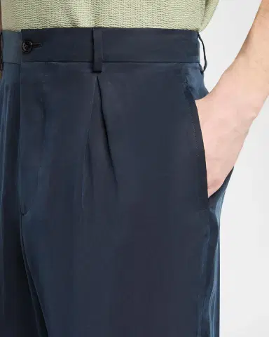 Giorgio Armani Men's Pleated-Front Virgin Wool Pants | Thumbnail 5 Giorgio Armani Men's Pleated-Front Virgin Wool Pants | Thumbnail 5