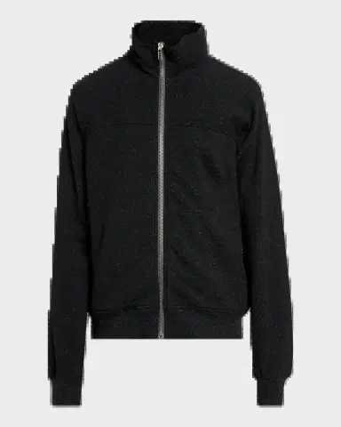 Rick Owens Men's High Neck Full-Zip Jacket | Thumbnail 2 Rick Owens Men's High Neck Full-Zip Jacket | Thumbnail 2
