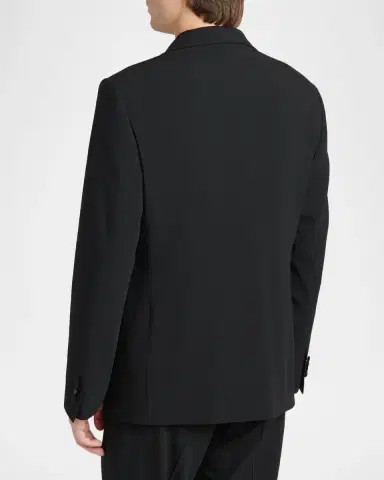 Giorgio Armani Men's Double Breasted Virgin Wool-blend Blazer | Thumbnail 2 Giorgio Armani Men's Double Breasted Virgin Wool-blend Blazer | Thumbnail 2