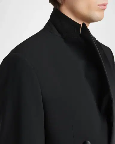 Giorgio Armani Men's Double Breasted Virgin Wool-blend Blazer | Thumbnail 6 Giorgio Armani Men's Double Breasted Virgin Wool-blend Blazer | Thumbnail 6