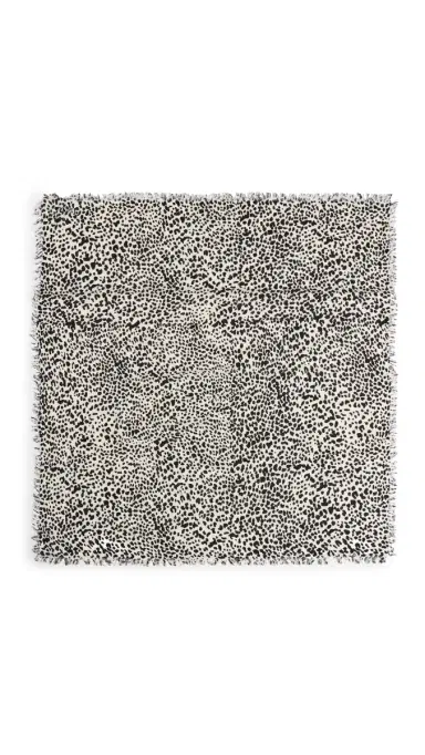 Isabel Marant Alecia Cashmere Wool Scarf Chalk/Black One Size | Thumbnail 6 Isabel Marant Alecia Cashmere Wool Scarf Chalk/Black One Size | Thumbnail 6